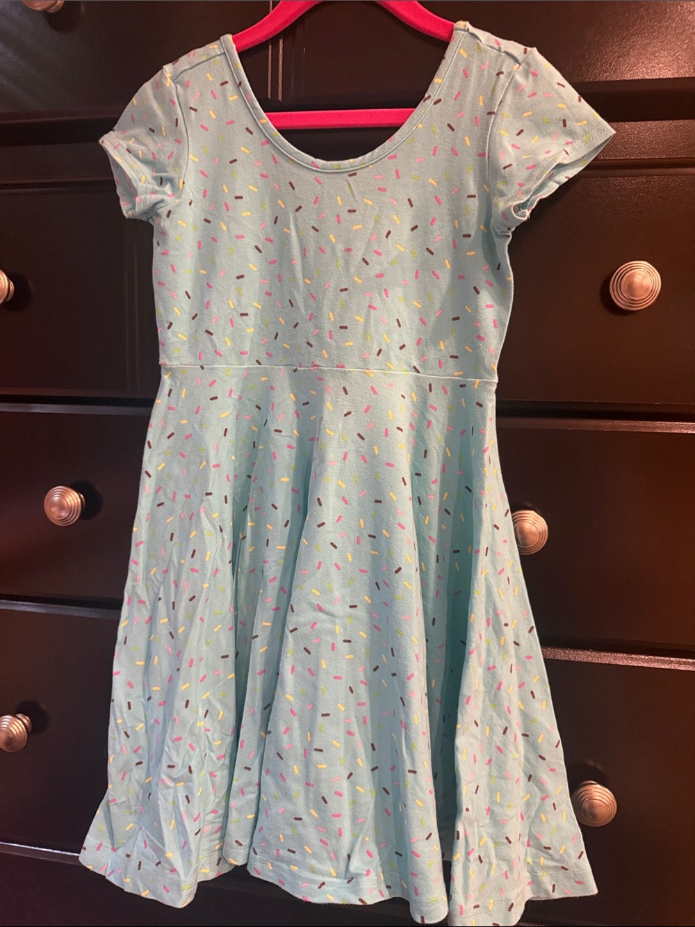Eleanor Rose Light Blue Sprinkle-Print dress / sprinkles